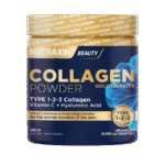 Nutraxin Collagène en Poudre Hydrolysé avec Acide Hyaluronique & Vitamine C