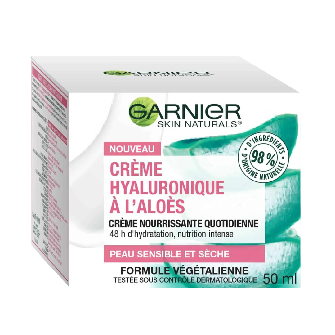 3d_pkg_hyaluronic-aloe_cream_fr_1 GARNIER HYALURONIC ALOE CREAM 50ML – Image 1