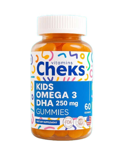 CHEKS VITAMINS GUMMES KIDS OMEGA3 DHA.250MG B/30