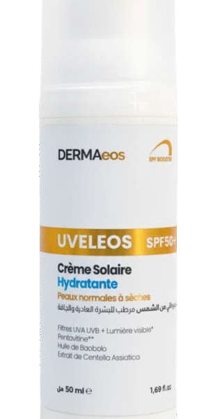 DERMAEOS CREME SOLAIRE HYDRATANTE SPF 50+ PEAUX NORMALES A SECHES 50ML