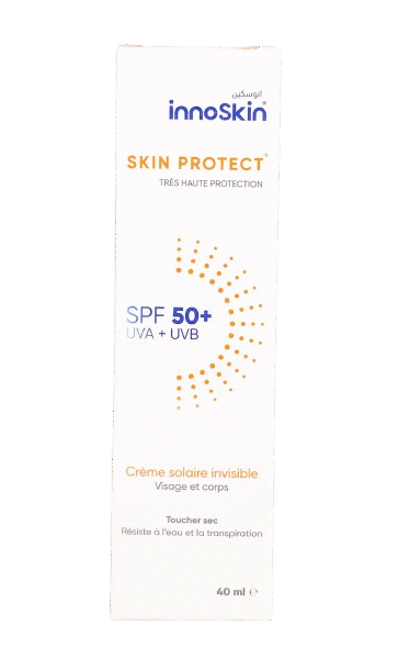 INNOSKIN SKIN PROTECT SPF50+ CREME SOLAIRE TEINTE CLAIRE 40ML .