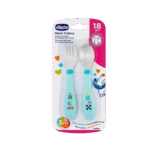 CHICCO ENSEMBLE "CUILLERE+FOURCHET+TASSE" 18M+