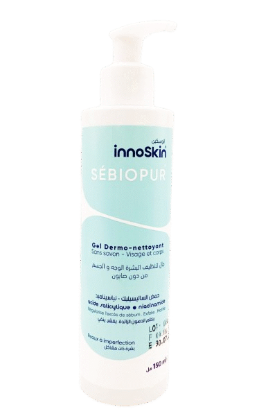 INNOSKIN SEBIOPUR GEL DERMO NETTOYANT VISAGE ET CORPS 150ML
