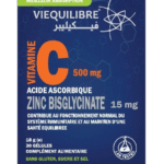 VIEQUILIBRE VITAMINE.C 500MG+ZINC BISGLYCINATE 15MG GELULE B/30 .