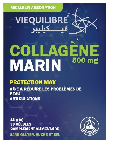 VIEQUILIBRE COLLAGENE MARIN 500MG GELULE B/30
