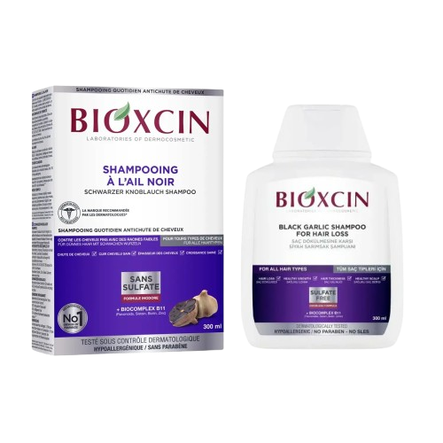 BIOXCIN SHAMP A L'AIL NOIR TOUS TYPES DE CHEVEUX 300ML